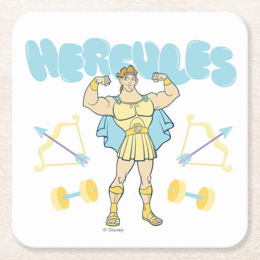 Hercules Arrows and Dumbbells Flex Square Paper Co スクエアペーパーコースター (正面)