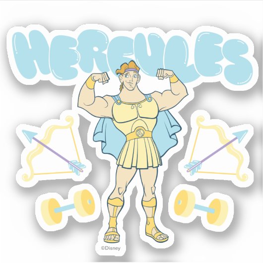 Hercules Arrows and Dumbbells Flex Sticker シール (正面)