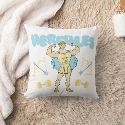 Hercules Arrows and Dumbbells Flex Throw Pillow クッション (ブランケット)