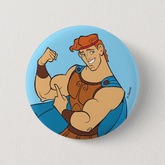 Hercules Bicep Flex Button 缶バッジ (正面)