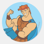 Hercules Bicep Flex Classic Round Sticker ラウンドシール (正面)