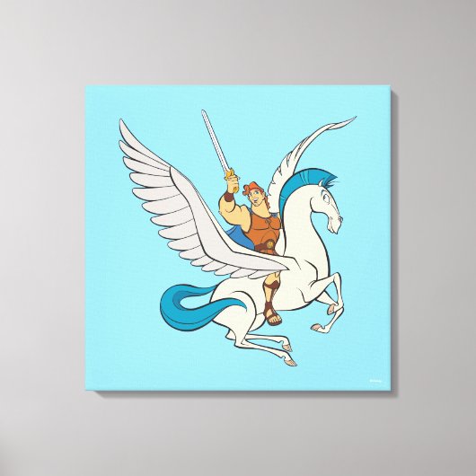 Hercules Riding Pegasus Canvas Print キャンバスプリント (正面)