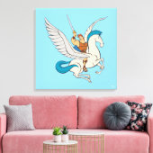 Hercules Riding Pegasus Canvas Print キャンバスプリント (インサイチュ (リビング))