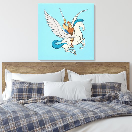 Hercules Riding Pegasus Canvas Print キャンバスプリント (インサイチュ (寝室))