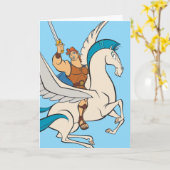 Hercules Riding Pegasus Card カード (黄色い花)