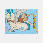Hercules Riding Pegasus Fleece Blanket フリースブランケット (正面(横))