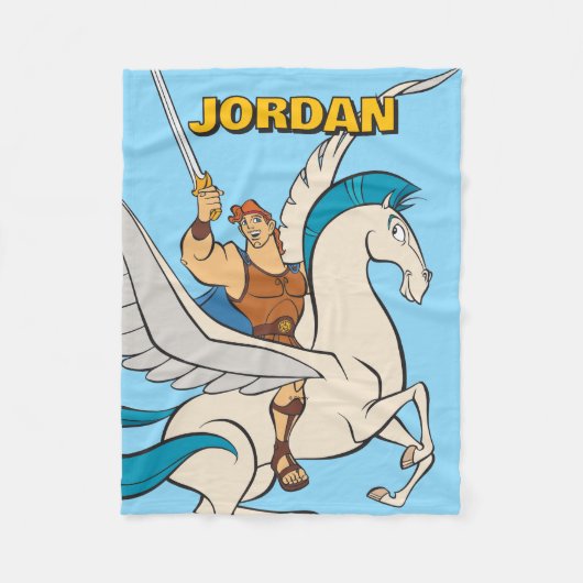 Hercules Riding Pegasus Fleece Blanket フリースブランケット (正面)