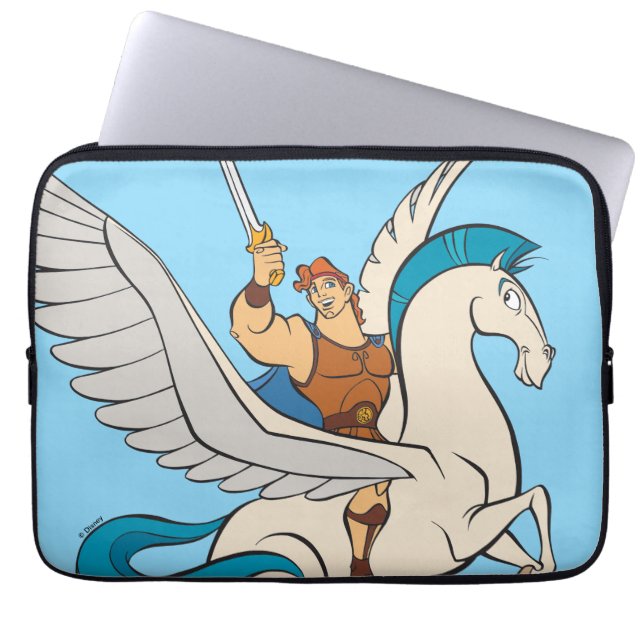 Hercules Riding Pegasus Laptop Sleeve ラップトップスリーブ (正面)