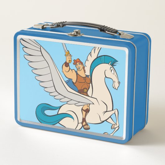 Hercules Riding Pegasus Metal Lunch Box メタルランチボックス (正面)