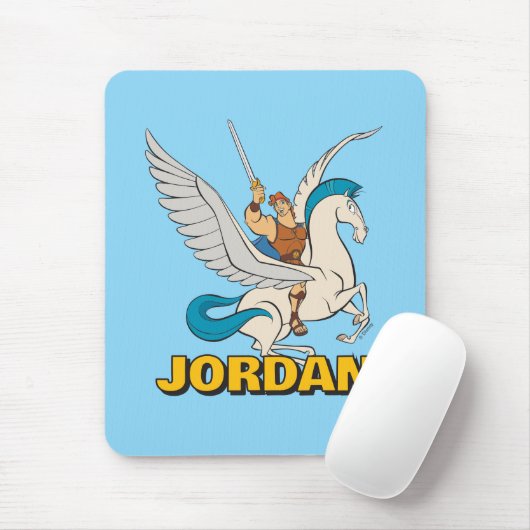 Hercules Riding Pegasus Mouse Pad マウスパッド (マウス)