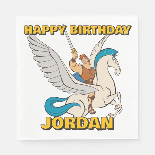 Hercules Riding Pegasus Napkins スタンダードランチョンナプキン (正面)