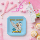 Hercules Riding Pegasus Paper Plates ペーパープレート (パーティー)