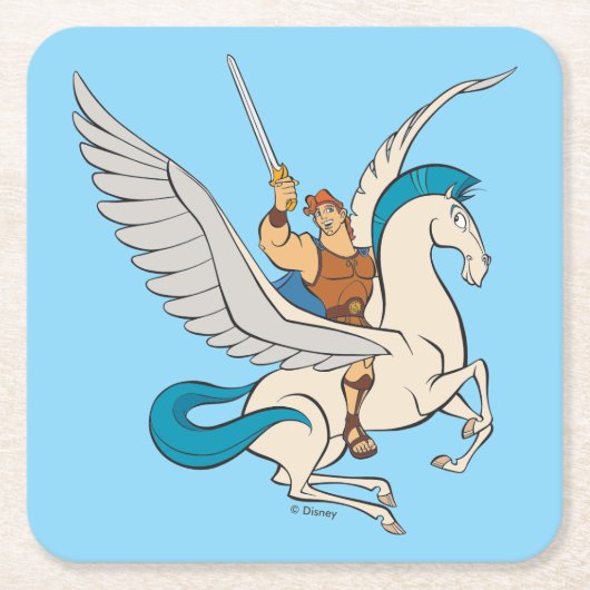 Hercules Riding Pegasus Square Paper Coaster スクエアペーパーコースター (正面)