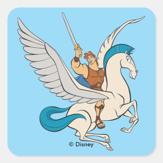 Hercules Riding Pegasus Square Sticker スクエアシール (正面)