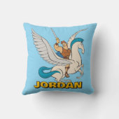 Hercules Riding Pegasus Throw Pillow クッション (裏面)