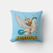 Hercules Riding Pegasus Throw Pillow クッション (正面)