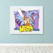 Hercules vs Hydra - It's a HERO Thing Canvas Print キャンバスプリント (インサイチュ (ウッドフロア))