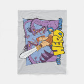 Hercules vs Hydra - It's a HERO Thing Fleece Blank フリースブランケット (正面)
