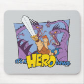 Hercules vs Hydra - It's a HERO Thing Mouse Pad マウスパッド (正面)