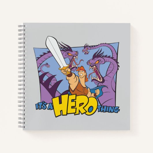 Hercules vs Hydra - It's a HERO Thing Notebook ノートブック (正面)