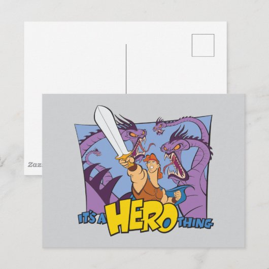 Hercules vs Hydra - It's a HERO Thing Postcard ポストカード (正面/裏面)