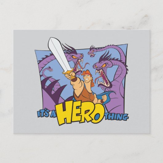 Hercules vs Hydra - It's a HERO Thing Postcard ポストカード (正面)