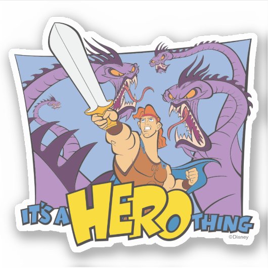 Hercules vs Hydra - It's a HERO Thing Sticker シール (正面)