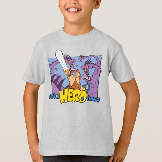 Hercules vs Hydra - It's a HERO Thing T-Shirt Tシャツ (正面)
