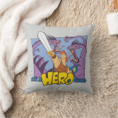 Hercules vs Hydra - It's a HERO Thing Throw Pillow クッション (ブランケット)