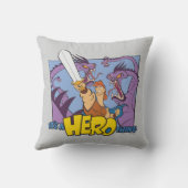 Hercules vs Hydra - It's a HERO Thing Throw Pillow クッション (裏面)