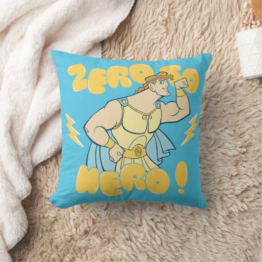 Hercules - Zero to Hero Throw Pillow クッション (ブランケット)