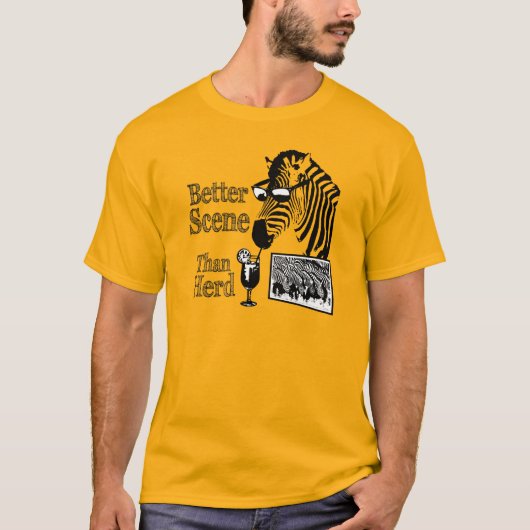 Herd Black Gfxより良いシーン Tシャツ (正面)