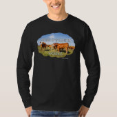 Herd Immunity Works Cows Fun Vaccinated Tシャツ (正面)