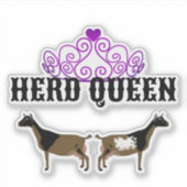 Herd Queen -  Nigerian Dwarf Goat シール (正面)