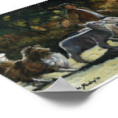 Herding Dog Art Print ポスター (角)