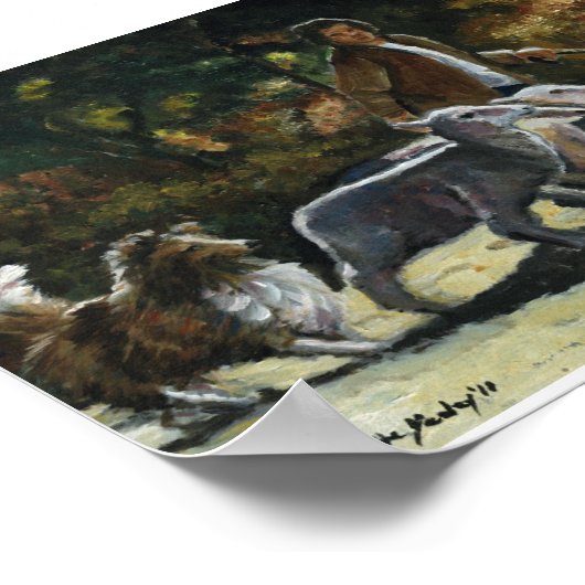 Herding Dog Art Print ポスター (角)