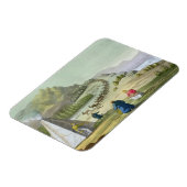 Herding Reindeer, Lapland, 'Le Costuからプレート47 マグネット (左側)