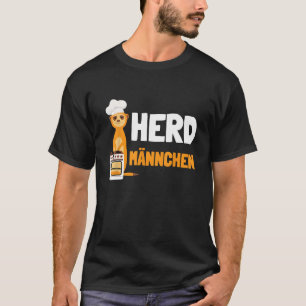 Herdmaynnchen I Chef Herd Meerkat with Chef s Hat Tシャツ