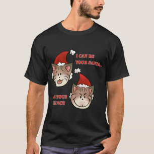 HERE 来 SANTA PAWS - CHRISTMAS DOG DESIGN BY IS Tシャツ