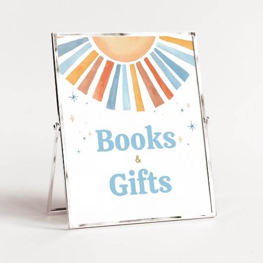 Here 来 the son baby shower books and gives ポスター