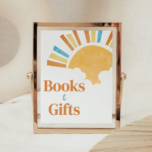 Here 来 the son baby shower books and gives ポスター