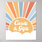 Here 来 the son Baby Shower Card and Gives ポスター (正面)