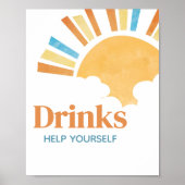 Here 来 the Son Baby Shower Drinks ポスター (正面)