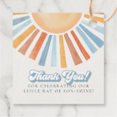 Here 来 the Son Sunshine Boy Baby Showerの特典 フェイバータグ (裏面)