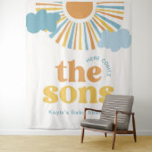 Here 来 the Sons  Twin Shower Backdrop タペストリー (インサイチュ)
