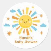 Here 来 the Sun Baby Showerの特典 ラウンドシール (正面)