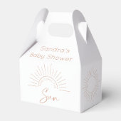 Here 来 The Sun Boho Baby Shower フェイバーボックス (裏面サイド)