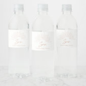 Here 来 The Sun Boho Baby Shower ペットボトルラベル (ボトル)