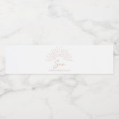 Here 来 The Sun Boho Baby Shower ペットボトルラベル (シングルラベル)