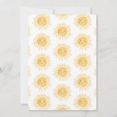 Here 来 The Sun Boy's Baby Shower 招待状 (裏面)